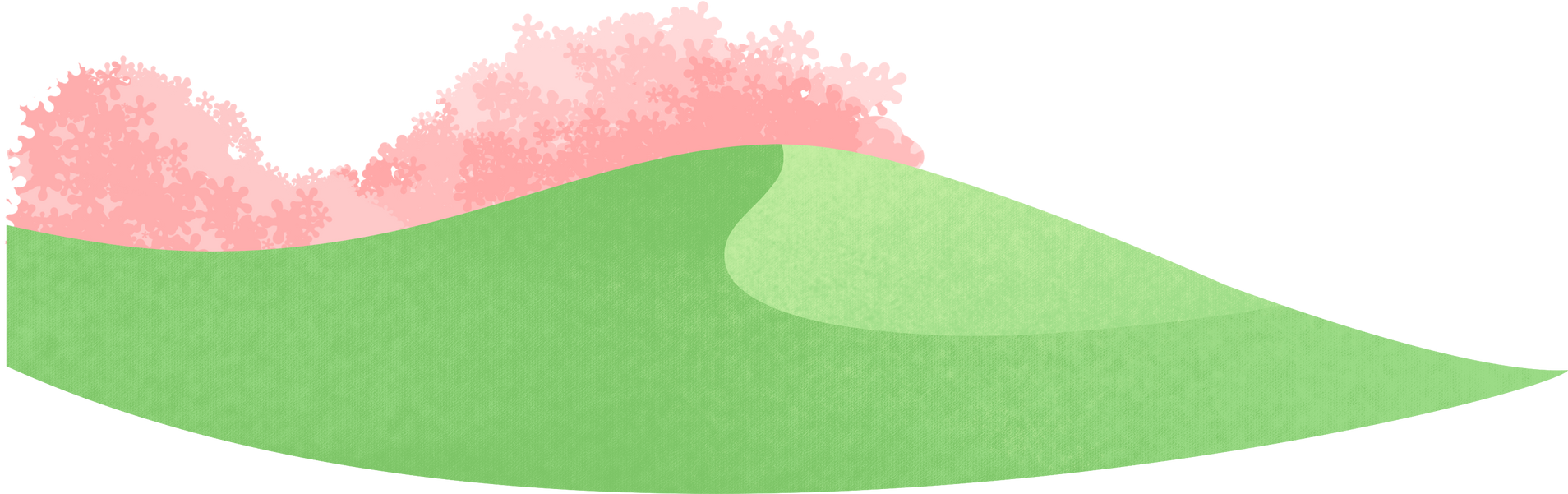 母亲节渐变写实风格人物插画-草坪